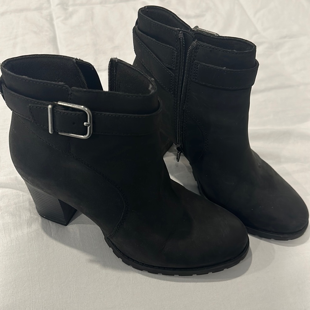 Clarks Black booties